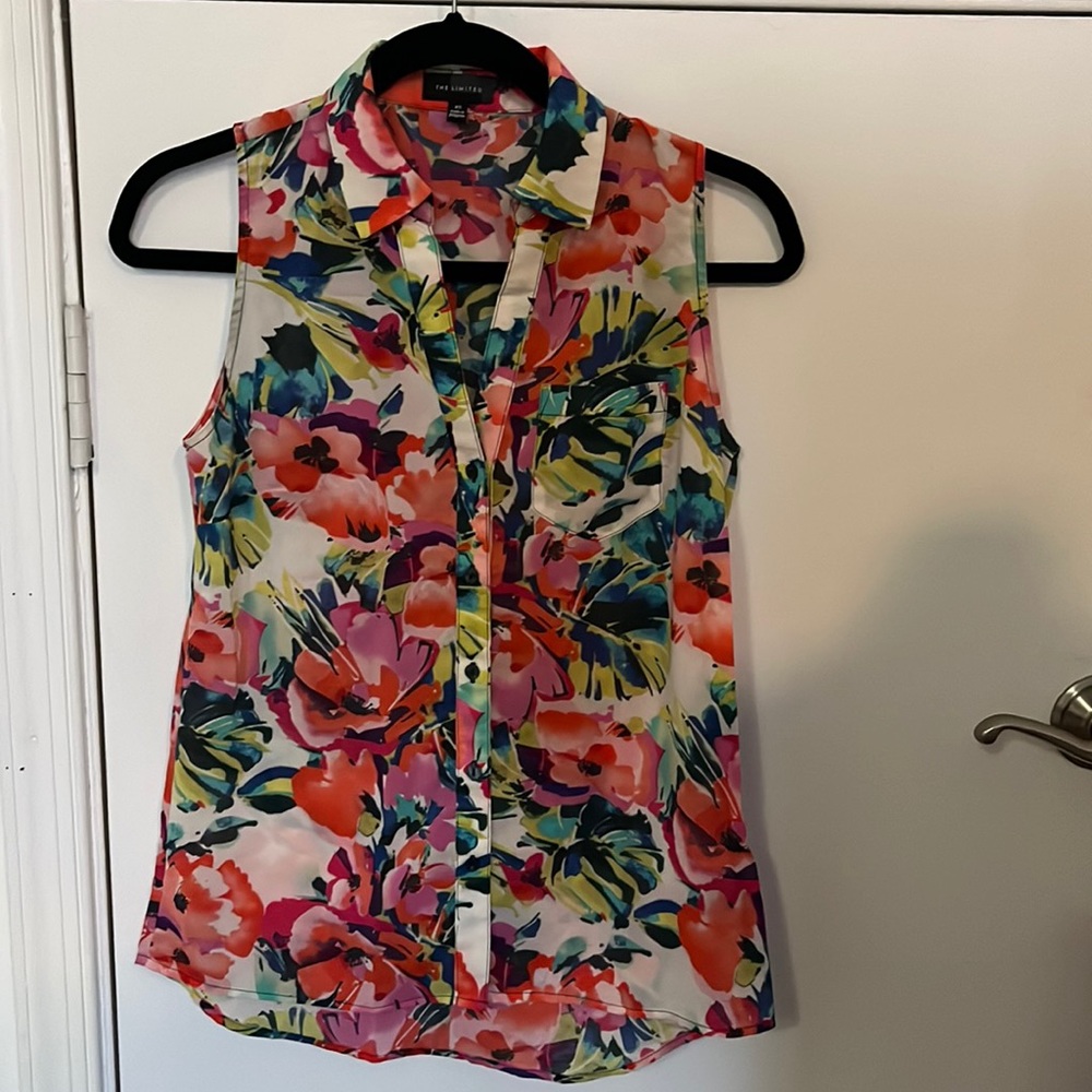 Floral silky top